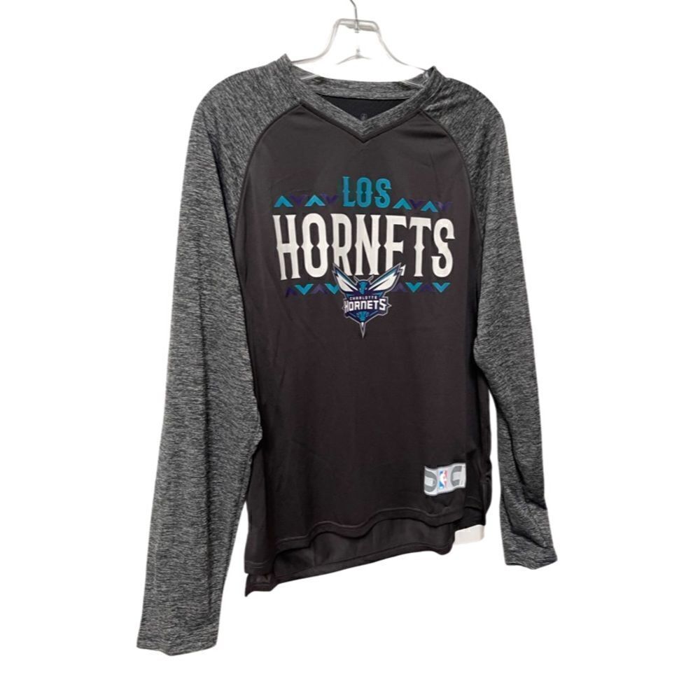 Charlotte Hornets Fanatics Branded Noches Shooting Raglan long sleeve size L - Picture 3 of 10